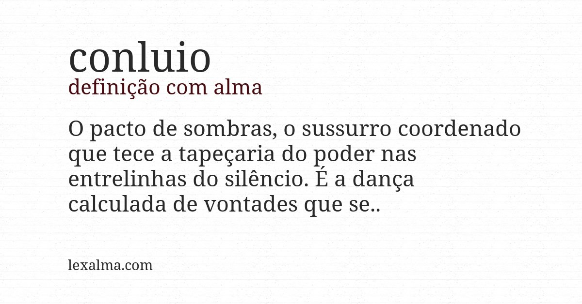 Definição com alma de conluio