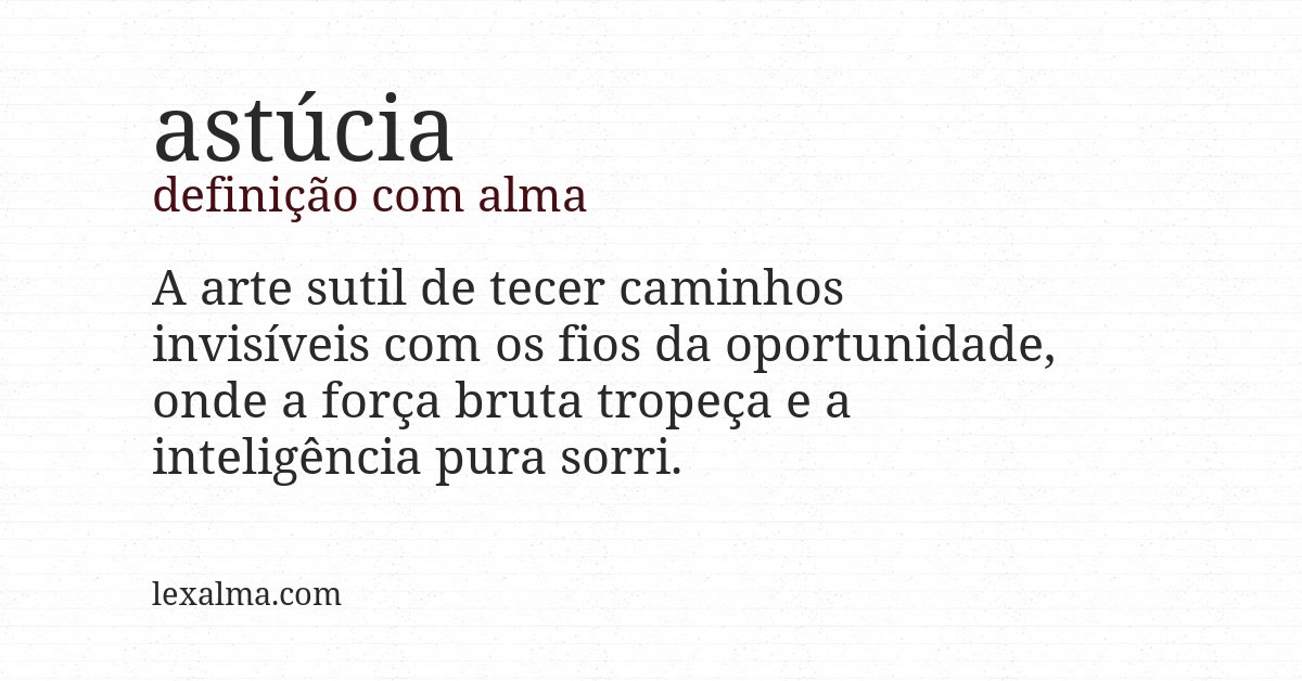 Definição com alma de astúcia