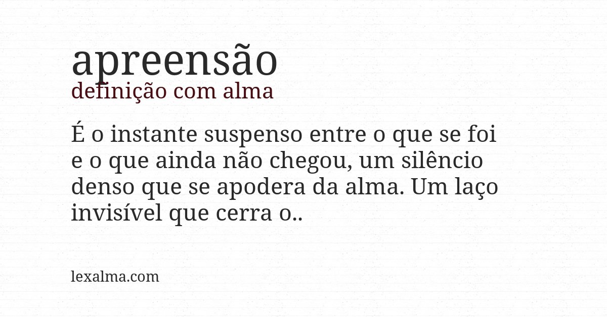 Definição com alma de apreensão