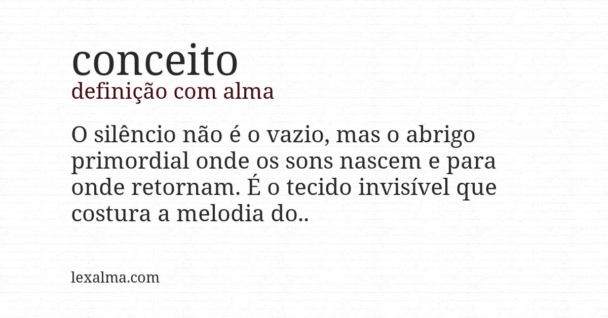 Definição com alma de conceito