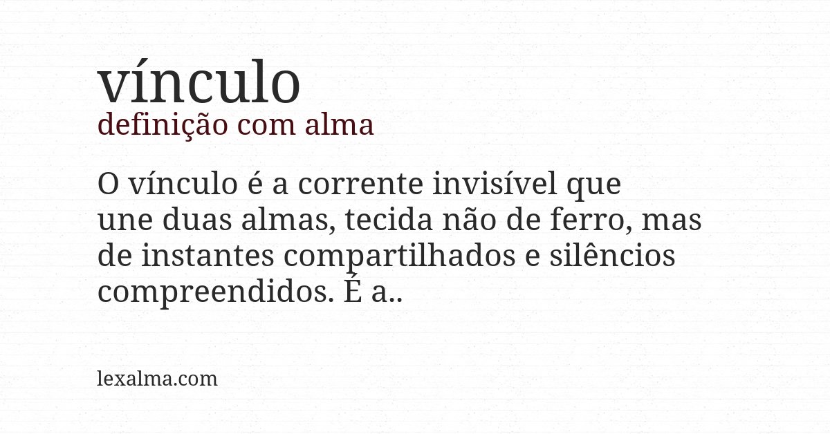 Definição com alma de vínculo