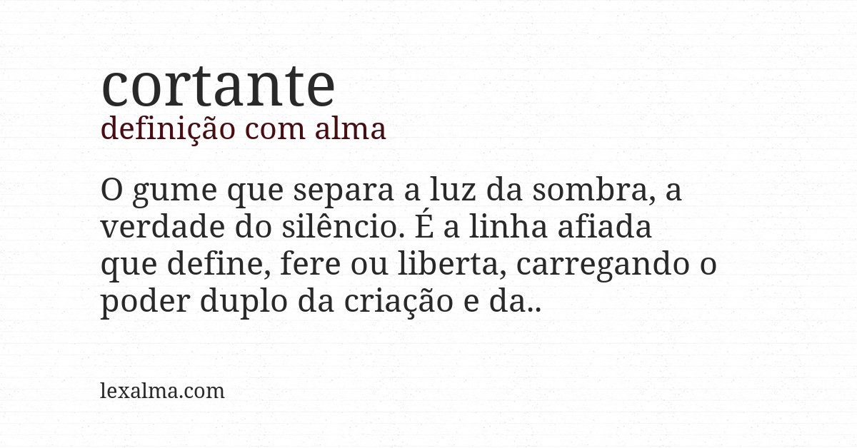 Definição com alma de cortante