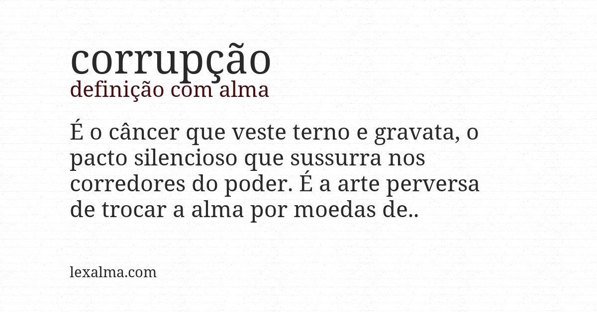 Definição com alma de corrupção