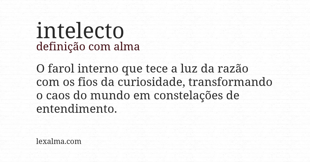Definição com alma de intelecto