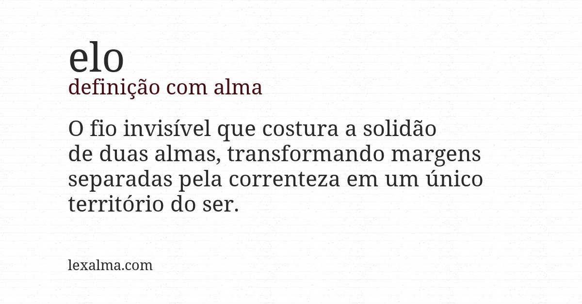 Definição com alma de elo