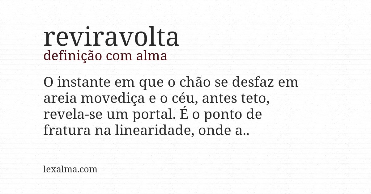 Definição com alma de reviravolta