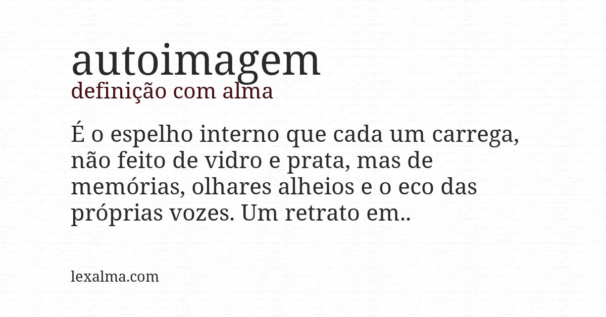 Definição com alma de autoimagem