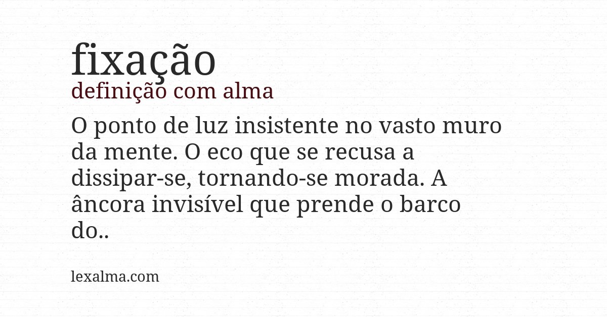 Definição com alma de fixação