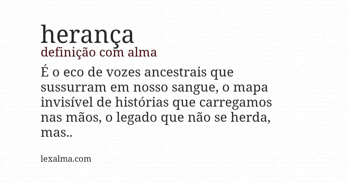 Definição com alma de herança