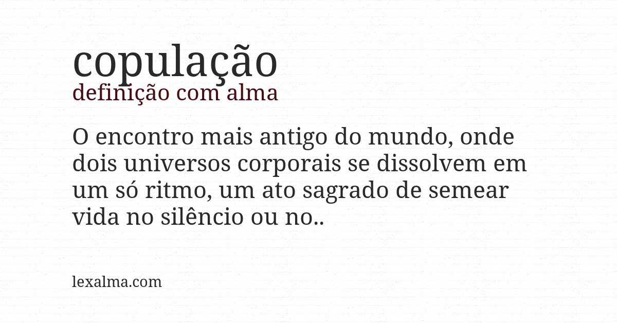 Definição com alma de copulação