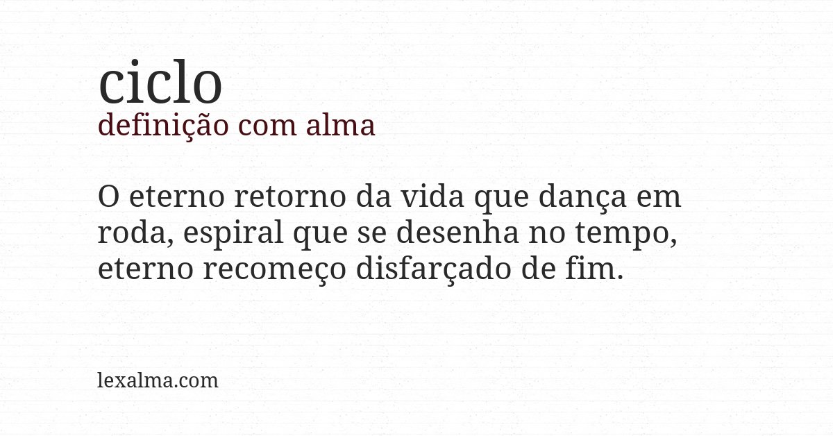 Definição com alma de ciclo