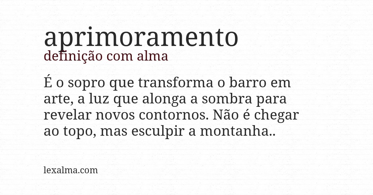 Definição com alma de aprimoramento