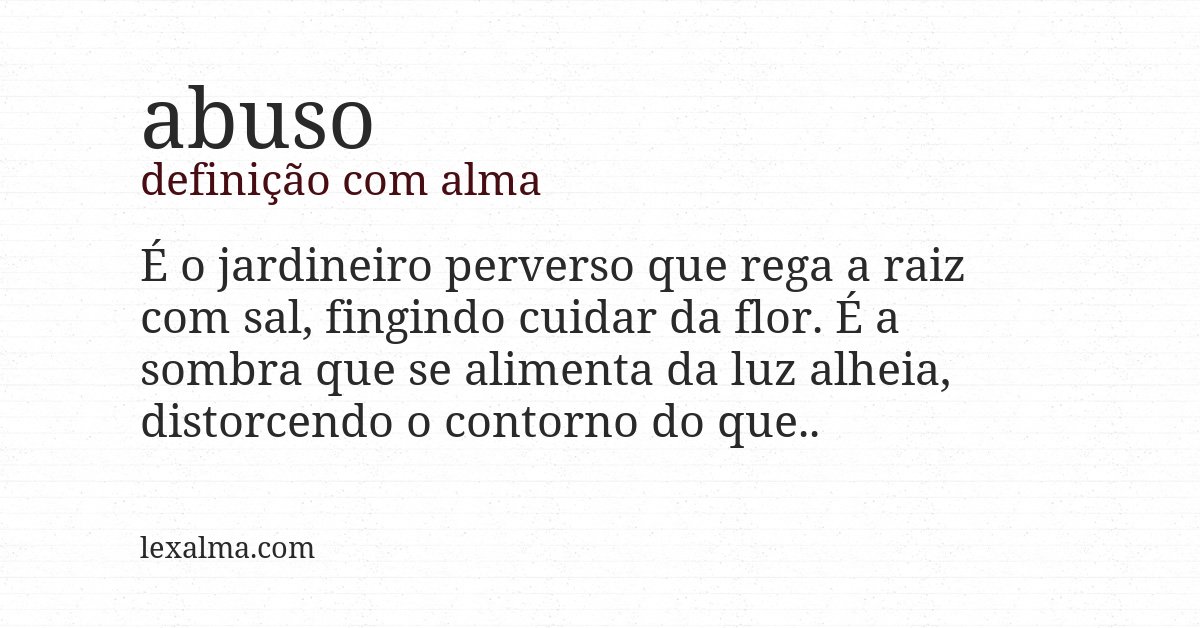 Definição com alma de abuso