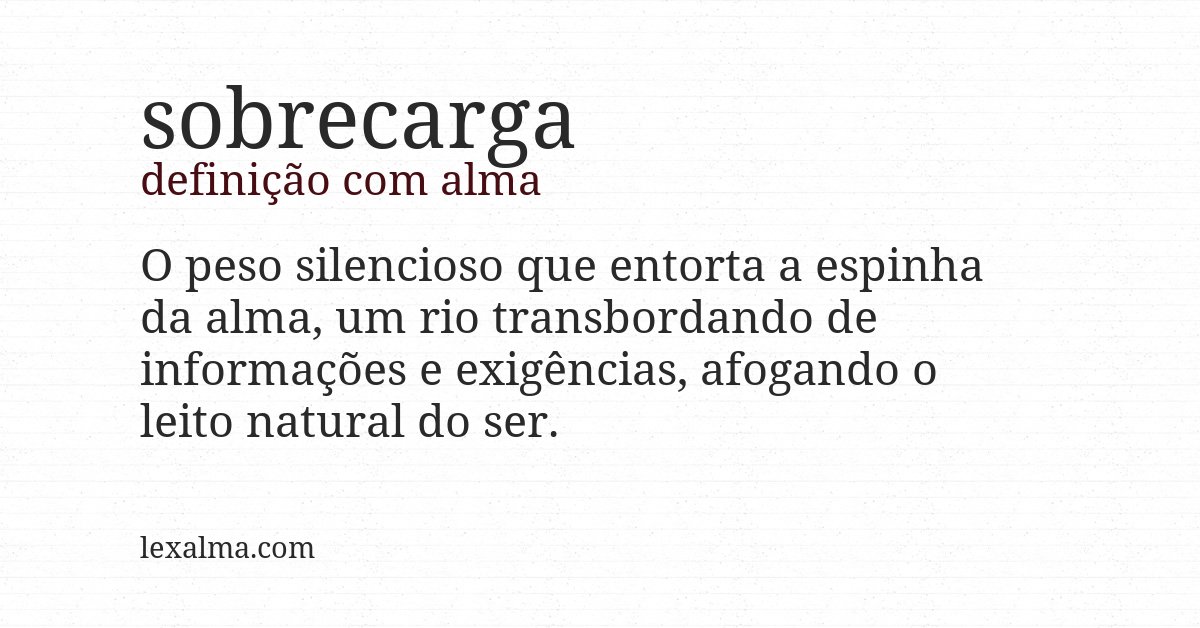 Definição com alma de sobrecarga