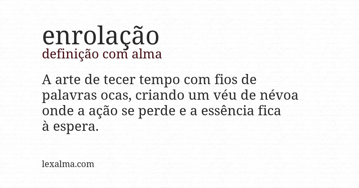 Definição com alma de enrolação