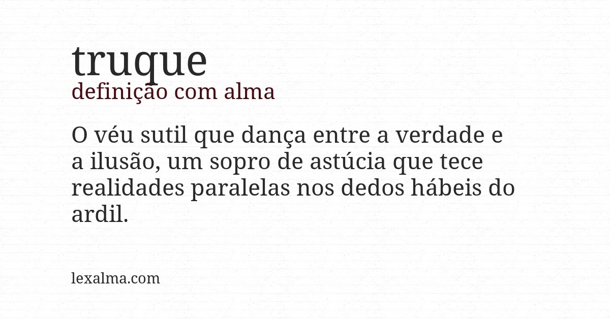 Definição com alma de truque