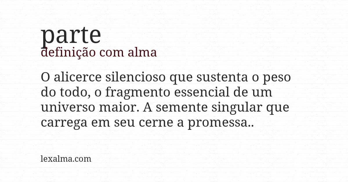 Definição com alma de parte