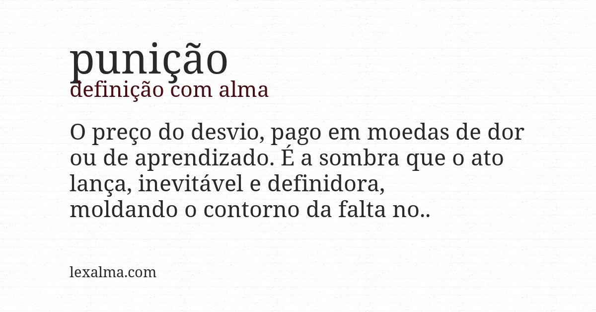 Definição com alma de punição