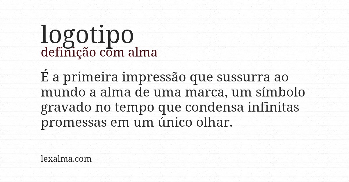 Definição com alma de logotipo