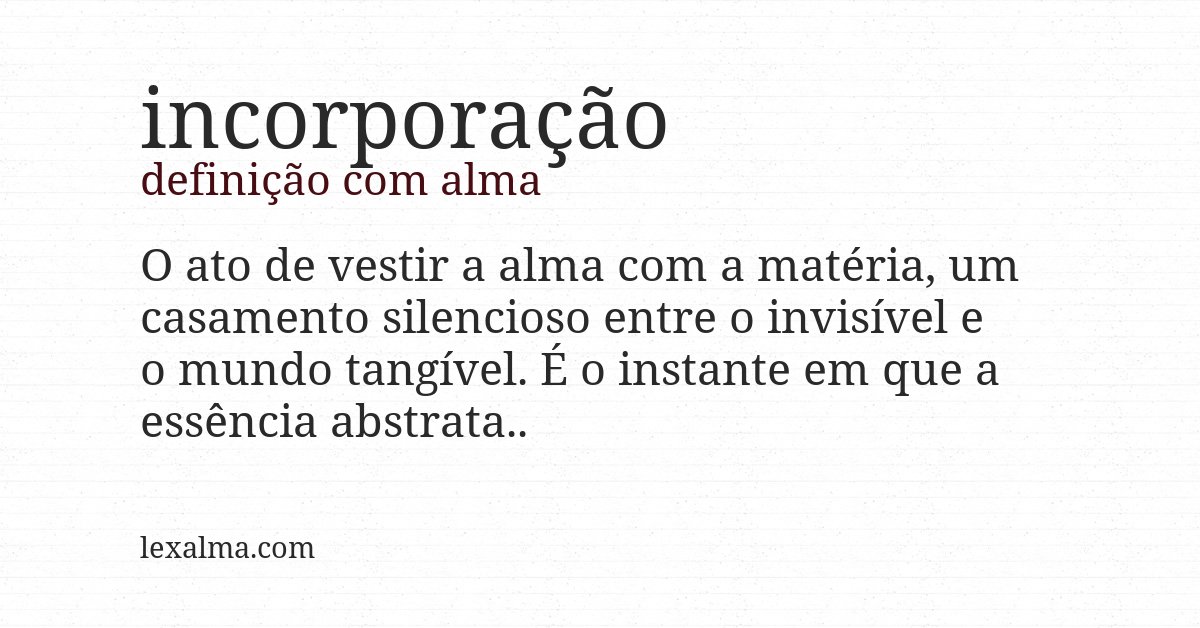 Definição com alma de incorporação
