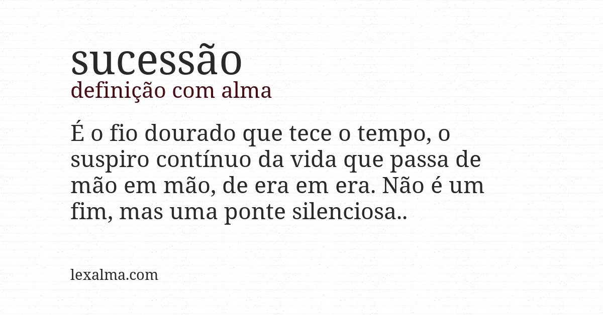 Definição com alma de sucessão
