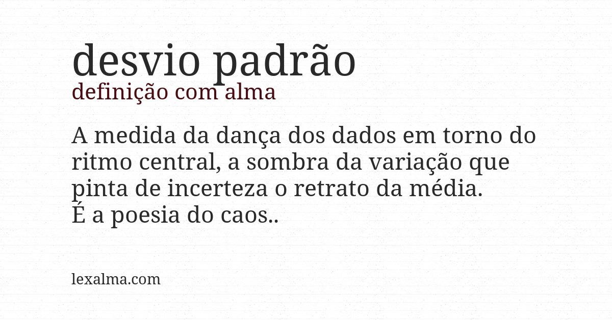 Definição com alma de desvio padrão