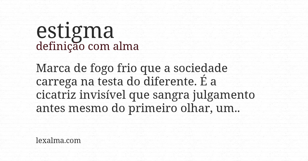 Definição com alma de estigma