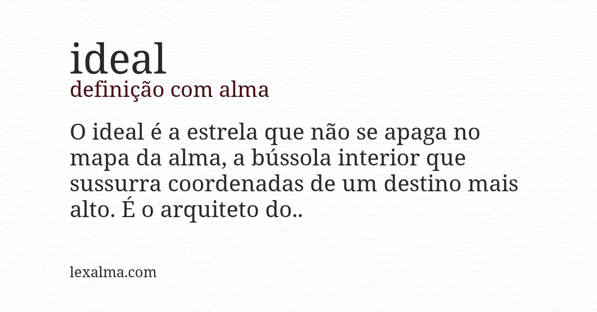 Definição com alma de ideal