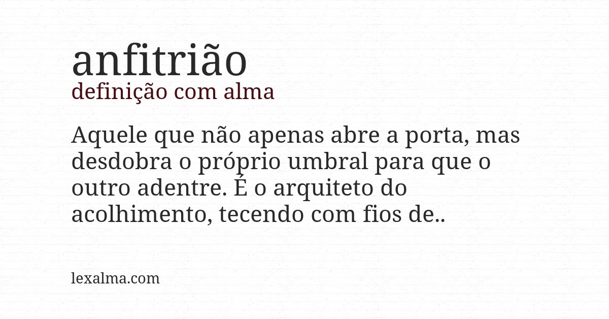 Definição com alma de anfitrião