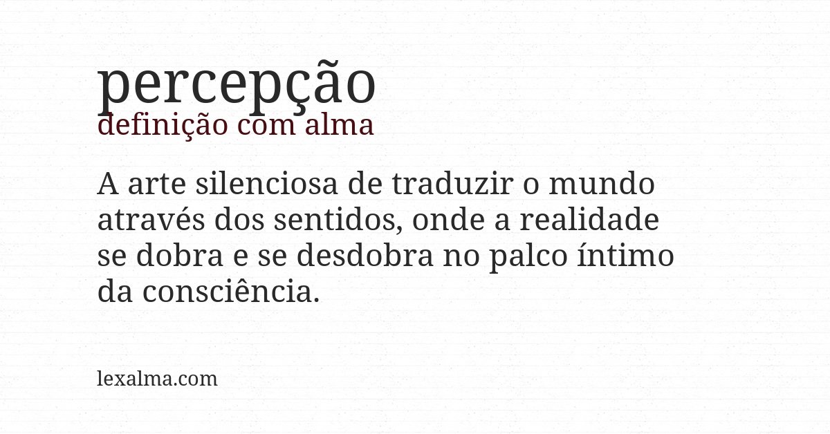Definição com alma de percepção