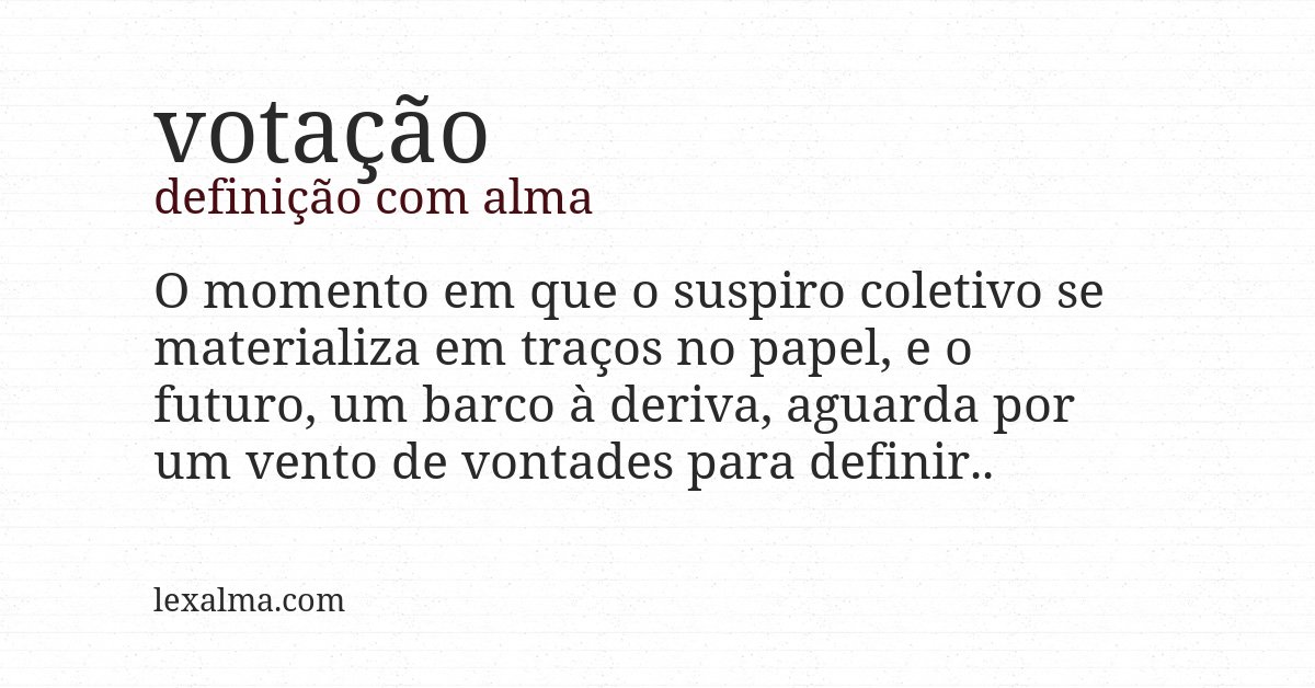 Definição com alma de votação