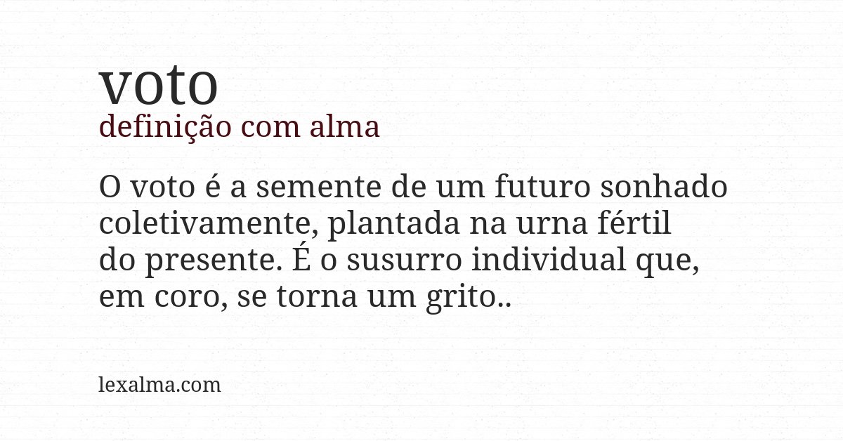 Definição com alma de voto
