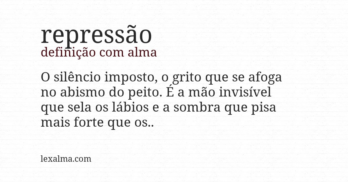 Definição com alma de repressão