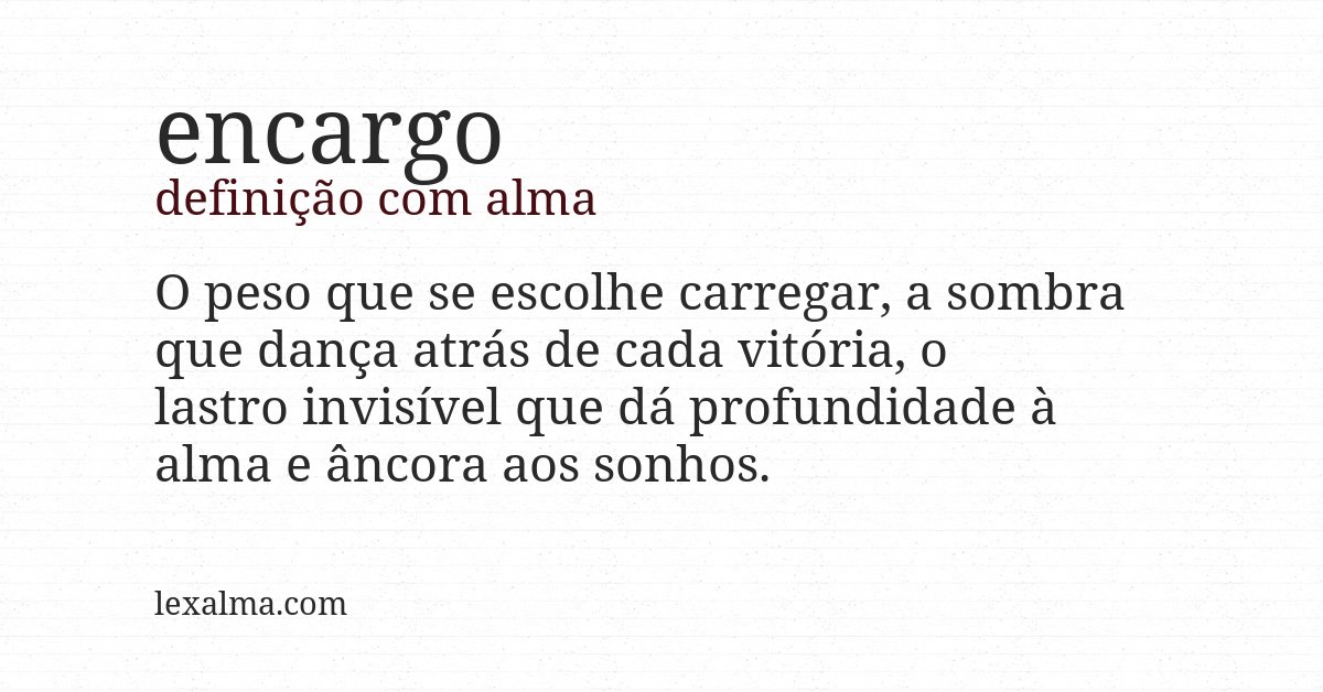 Definição com alma de encargo