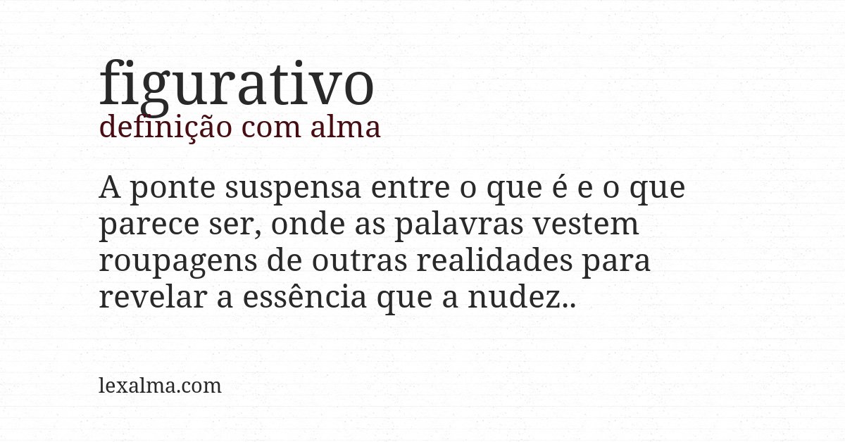 Definição com alma de figurativo