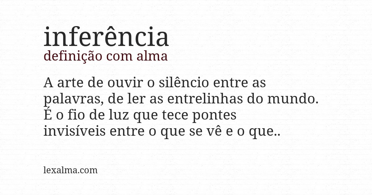 Definição com alma de inferência