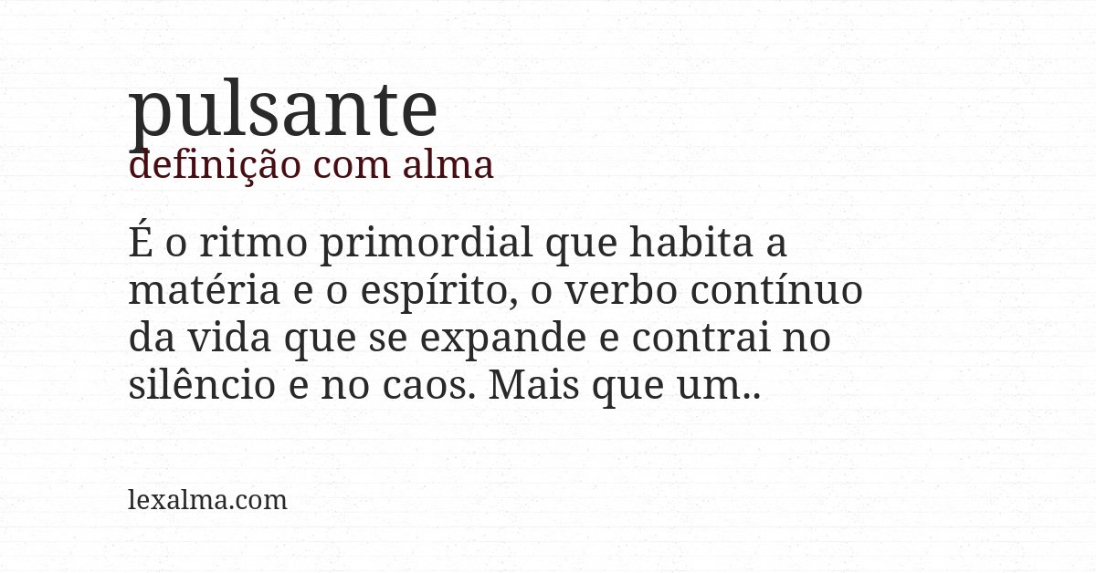 Definição com alma de pulsante