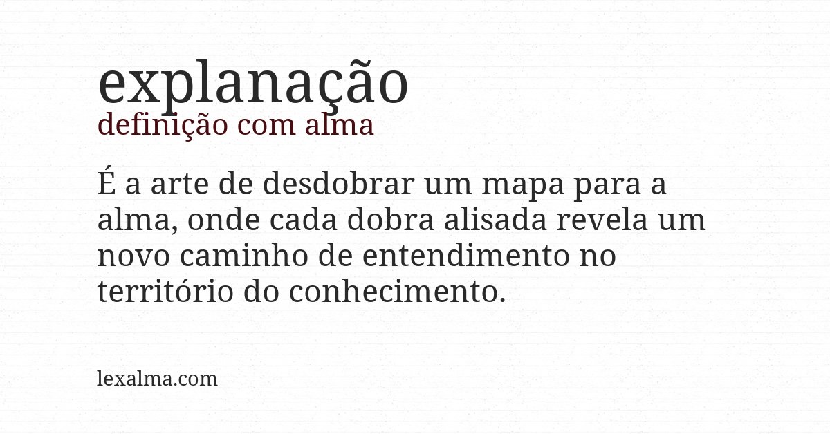 Definição com alma de explanação